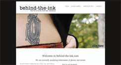 Desktop Screenshot of behind-the-ink.com