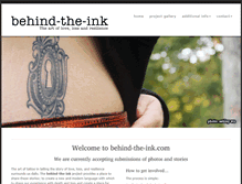 Tablet Screenshot of behind-the-ink.com